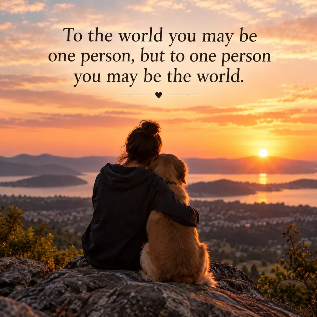 Sitting with a dog, watching a sunset, embracing the spirit of Tikkun Olam